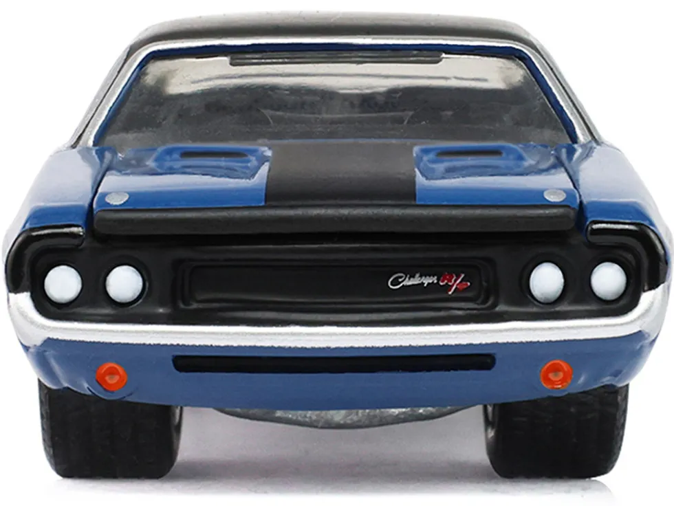 1970 Dodge Challenger Blue with Black Top "America 250 Edition" "Anniversary Collection" Series 18 1/64 Diecast Model Car by Greenlight