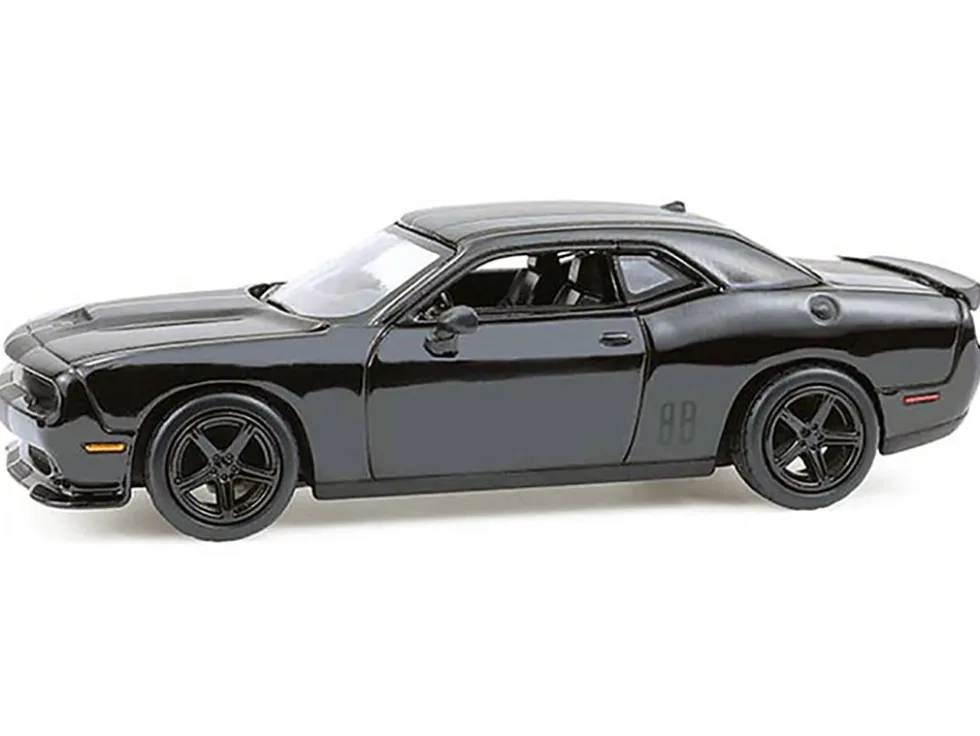 2016 Dodge Challenger R/T Hemi Black "Black Bandit" Series 30 1/64 Diecast Model Car by Greenlight