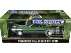 1970 Dodge Challenger R/T Hemi F8 Green with Black Stripes and Green Interior