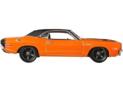 1970 Dodge Challenger R/T Orange with Black Hood and Top 