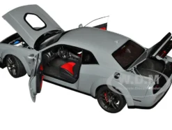 2022 Dodge Challenger R T Scat Pack Widebody Smoke Show Gray 1/18 Model Car Autoart 71774