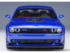 2022 Dodge Challenger R T Scat Pack Widebody Indigo Blue 1/18 Model Car Autoart 71772
