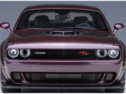 2022 Dodge Challenger R/T Scat Pack Widebody Hellraisin Purple Metallic 1/18 Model Car Autoart 71771