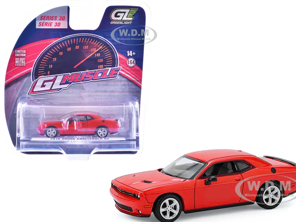 2016 Dodge Challenger RT Torred "GreenLight Muscle" Series 30 1/64 Diecast Model Car by Greenlight