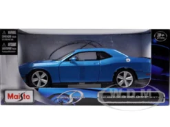 2008 Dodge Challenger SRT8 Blue 1/24 Diecast Model Car Maisto 31280