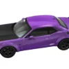 2018 Dodge Challenger SRT Demon Plum Crazy Metallic with Matt Black Hood 1/43 Diecast Model by IXO Models