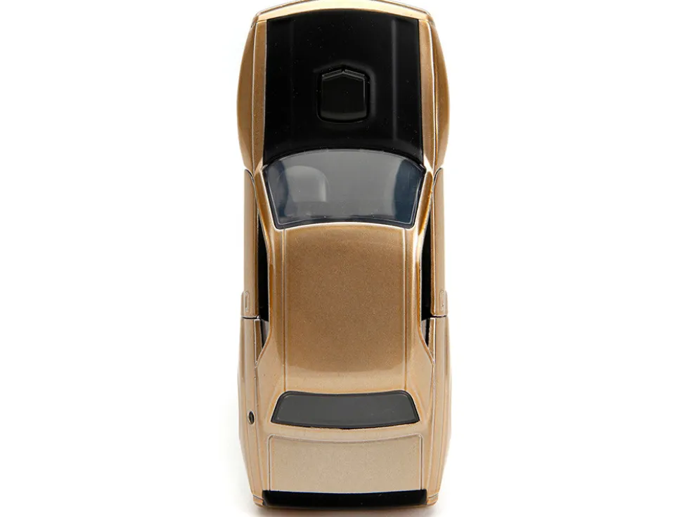 2012 Dodge Challenger SRT8 Gold Metallic with Black Hood Pink Slips Series 1/32 Diecast Model Car Jada 34855