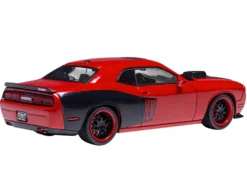 2009 Dodge Challenger SRT8 Red with Black Accents 1/43 Diecast Model by IXO Models