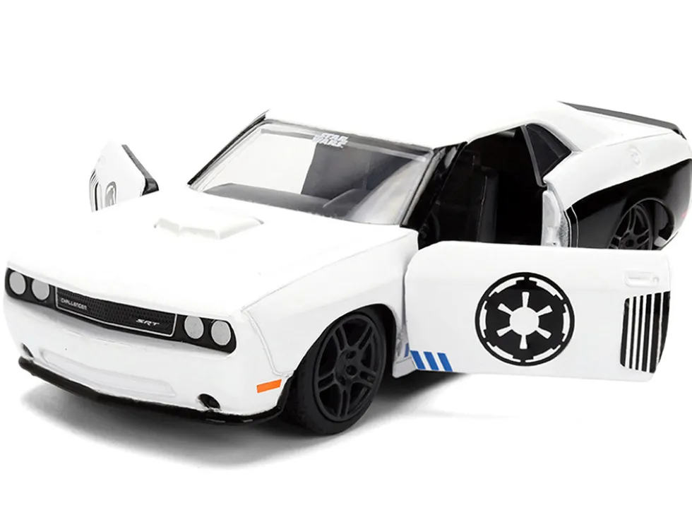2012 Dodge Challenger SRT8 "Stormtrooper" Livery White with Graphics "Star Wars" Franchise "Hollywood Rides" Series 1/32 Diecast Model Car by Jada