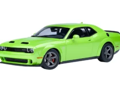 2023 Dodge Challenger SRT Super Stock Sublime Green 1/18 Model Car by Autoart