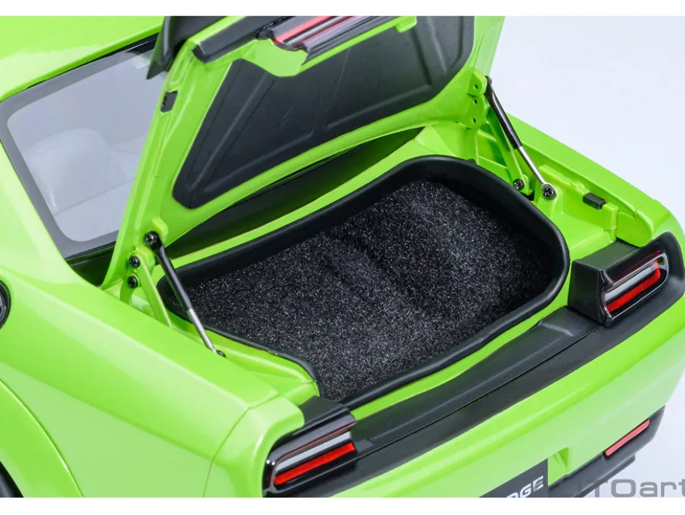2023 Dodge Challenger SRT Super Stock Sublime Green 1/18 Model Car by Autoart