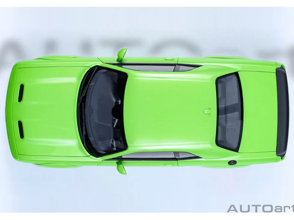 2023 Dodge Challenger SRT Super Stock Sublime Green 1/18 Model Car by Autoart