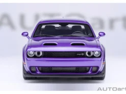 2023 Dodge Challenger SRT Super Stock Plum Crazy Purple 1/18 Model Car by Autoart