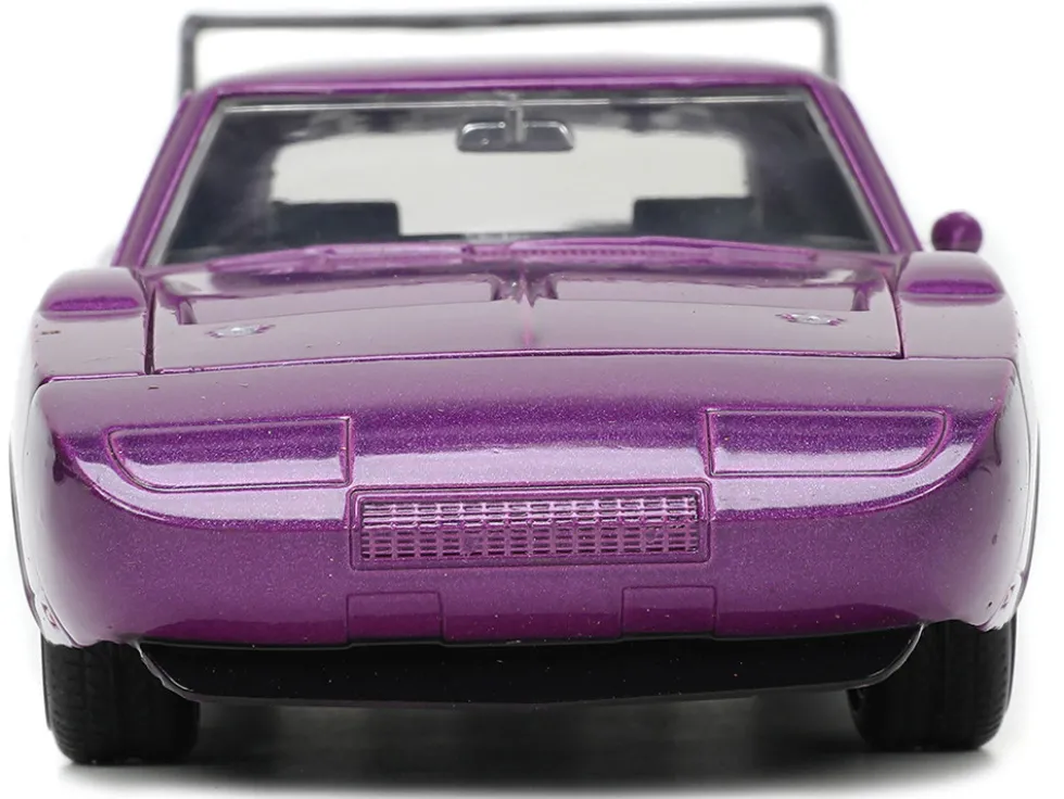 1969 Dodge Charger Daytona Purple Metallic with Black Tail Stripe Bigtime Muscle Series 1/24 Diecast Model Car Jada 34036