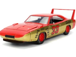 1969 Dodge Charger Daytona #33 Red and Gold Metallic with Graphics
