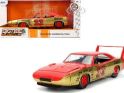 1969 Dodge Charger Daytona #33 Red and Gold Metallic with Graphics