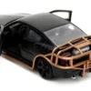 2006 Dodge Charger Matt Black with Outer Cage Fast & Furious Series 1/32 Diecast Model Car Jada 33374