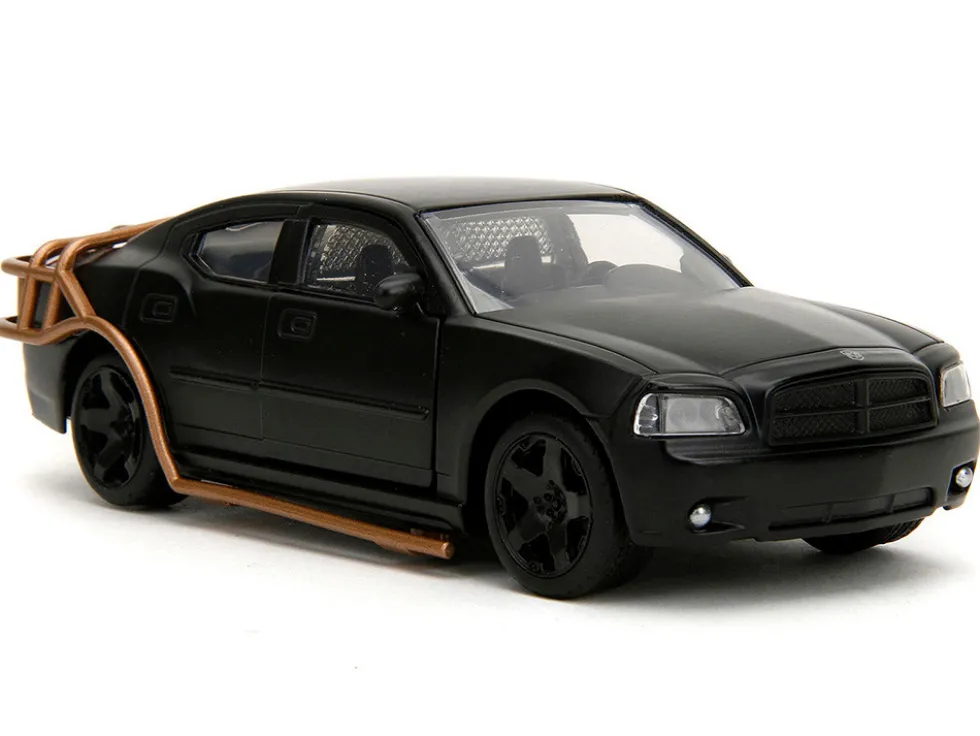 2006 Dodge Charger Matt Black with Outer Cage Fast & Furious Series 1/32 Diecast Model Car Jada 33374