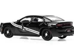 2023 Dodge Charger Pursuit "Idaho State Police" Black with White Stripes 1/64 Diecast Model by IXO Models