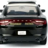 2023 Dodge Charger Pursuit Police Car "California Highway Patrol" Black and White "Law Enforcement and Public Service" Series 1/24 Diecast Model Car by Motormax