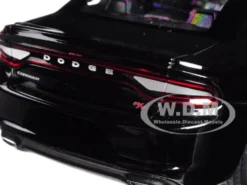 2016 Dodge Charger R/T Black 1/24 - 1/27 Diecast Model Car Welly 24079