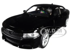 2016 Dodge Charger R/T Black 1/24 - 1/27 Diecast Model Car Welly 24079