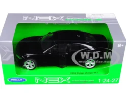 2016 Dodge Charger R/T Black 1/24 - 1/27 Diecast Model Car Welly 24079