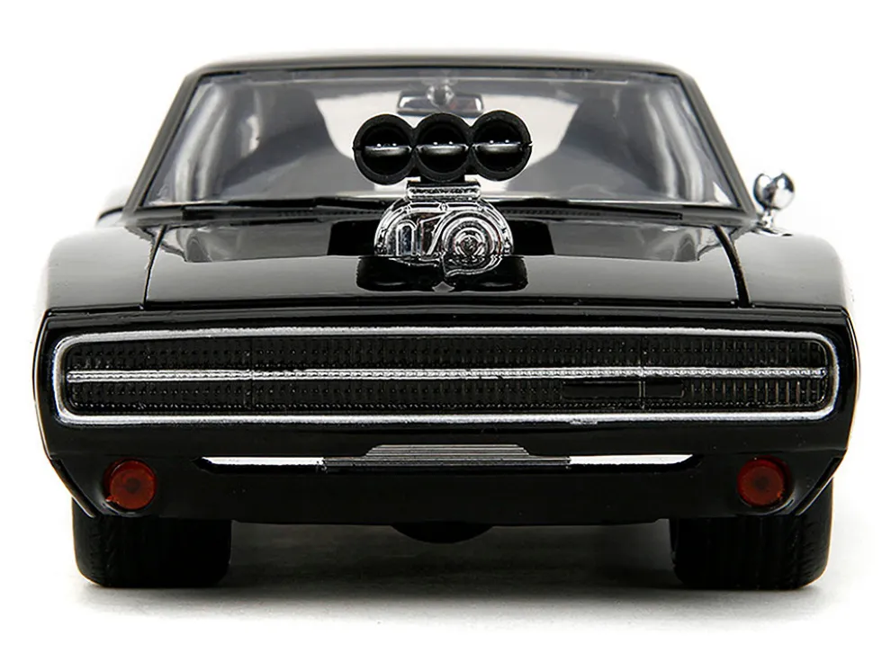 1970 Dodge Charger R/T Black "Fast X" (2023) Movie "Fast & Furious" Series 1/24 Diecast Model Car by Jada