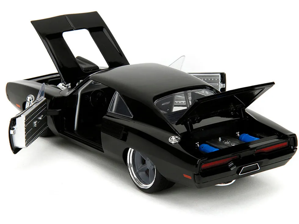 1970 Dodge Charger R/T Black "Fast X" (2023) Movie "Fast & Furious" Series 1/24 Diecast Model Car by Jada
