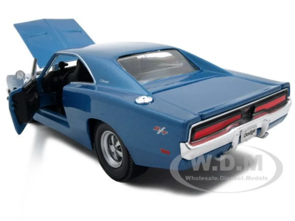1969 Dodge Charger R/T Hemi Blue 1/25 Diecast Model Car Maisto 31256