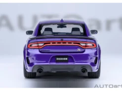 Dodge Charger Scat Pack Widebody Plum Crazy Purple Metallic 1/18 Model Car by Autoart