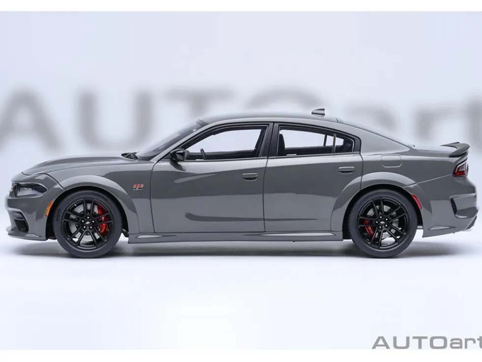Dodge Charger Scat Pack Widebody Destroyer Gray 1/18 Model Car by Autoart