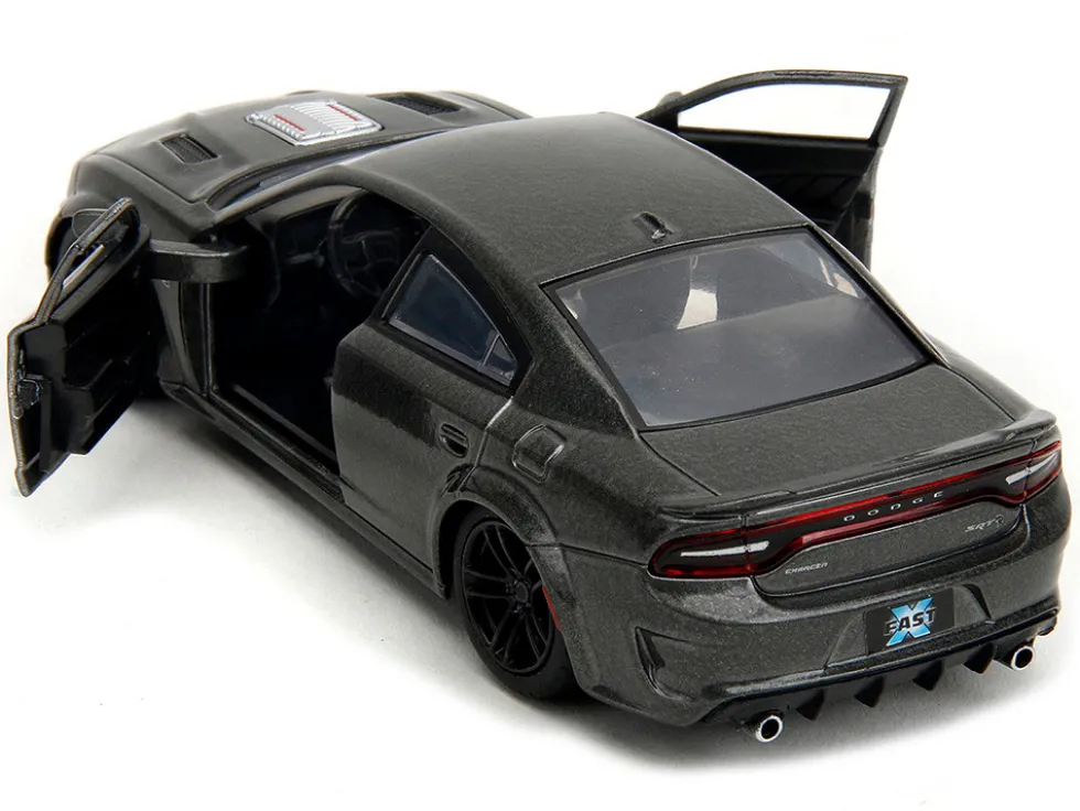 2021 Dodge Charger SRT Hellcat Gray Metallic Fast X 2023 Movie Fast & Furious Series 1/32 Diecast Model Car Jada 34473