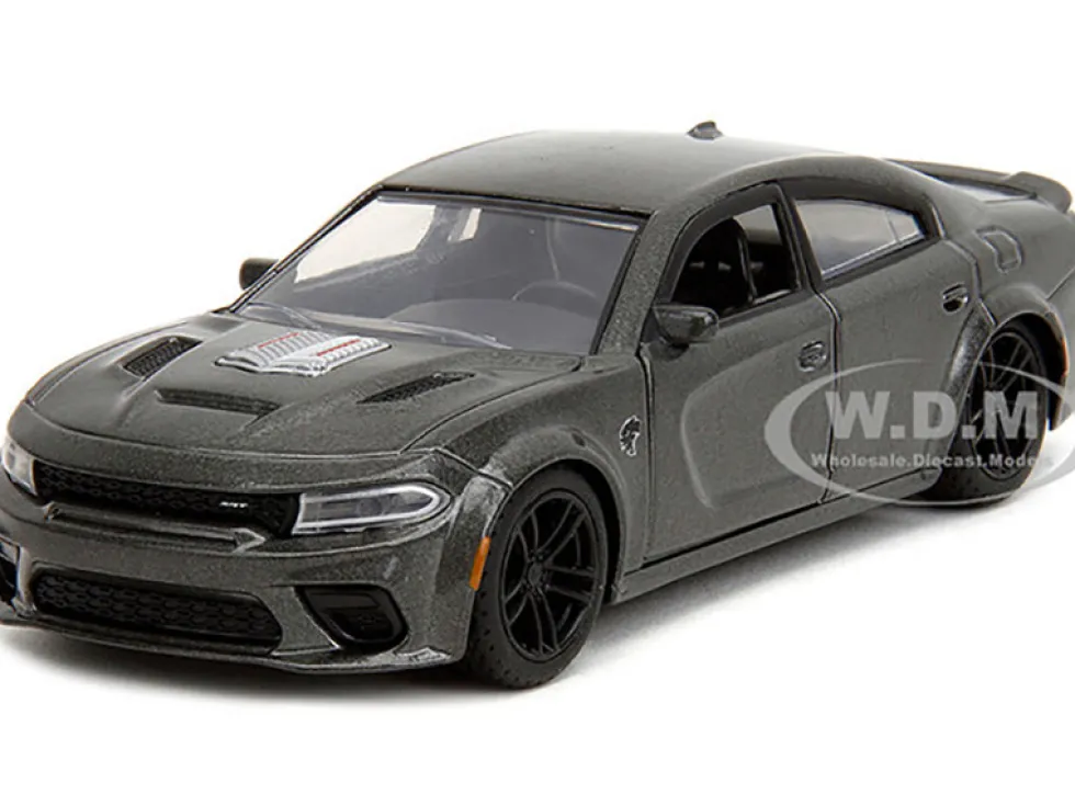 2021 Dodge Charger SRT Hellcat Gray Metallic Fast X 2023 Movie Fast & Furious Series 1/32 Diecast Model Car Jada 34473