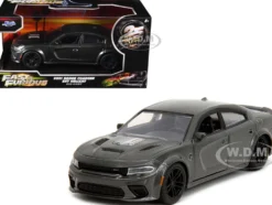 2021 Dodge Charger SRT Hellcat Gray Metallic Fast X 2023 Movie Fast & Furious Series 1/32 Diecast Model Car Jada 34473