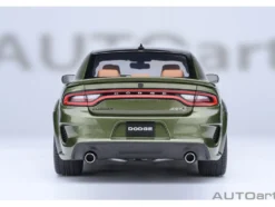 Dodge Charger SRT Hellcat Redeye F8 Green Metallic with Matt Black Top 1/18 Model Car by Autoart