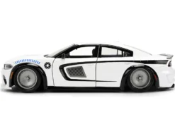 2021 Dodge Charger SRT Hellcat White with Graphics and Stormtrooper Figure "Star Wars" Franchise "Hollywood Rides" Series 1/24 Diecast Model Car by Jada