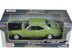 1969 Dodge Coronet Super Bee Green 1/24 Diecast Model Car Motormax 73315
