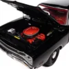 1969 Dodge Coronet Super Bee "Muscle Car & Corvette Nationals" (MCACN) Black with Red Interior "American Muscle" Series 1/18 Diecast Model Car by Auto World