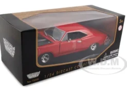 1969 Dodge Coronet Super Bee Red 1/24 Diecast Model Car Motormax 73315