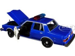 1986 Dodge Diplomat Royal Canadian Mounted Police Metallic Blue White 1/24 Diecast Model Car Motormax 76484