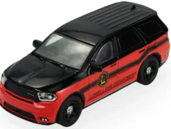 2019 Dodge Durango "Lowell, Arkansas Fire Department" Red and Black with Black Stripes "Fire & Rescue" Series #5 1/64 Diecast Model Car by Greenlight