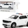 2022 Dodge Durango Pursuit Police Car White Light Bar Hot Pursuit Hobby Exclusive Series 1/64 Diecast Model Car Greenlight 43003