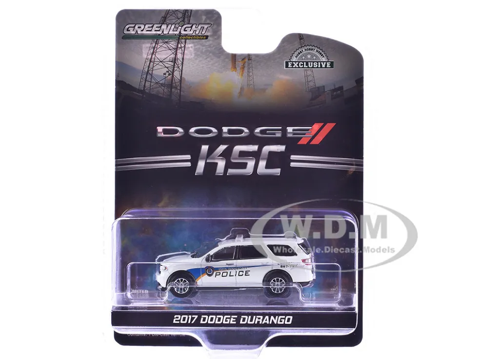 2017 Dodge Durango White "Kennedy Space Center" (KSC) Security Police Traffic Enforcement "Hobby Exclusive" 1/64 Diecast Model Greenlight 30285