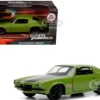 Dom's 1973 Chevrolet Camaro F-Bomb Green Fast & Furious Movie 1/32 Diecast Model Car Jada 99521