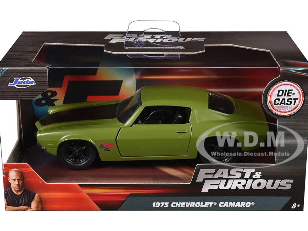 Dom's 1973 Chevrolet Camaro F-Bomb Green Fast & Furious Movie 1/32 Diecast Model Car Jada 99521