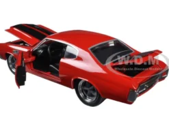 Dom's Chevrolet Chevelle SS Red "Fast & Furious" Movie 1/24 Diecast Model Car Jada 97193