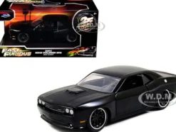 Dom's Dodge Challenger SRT8 Black Fast & Furious Movie 1/32 Diecast Model Car Jada 97384