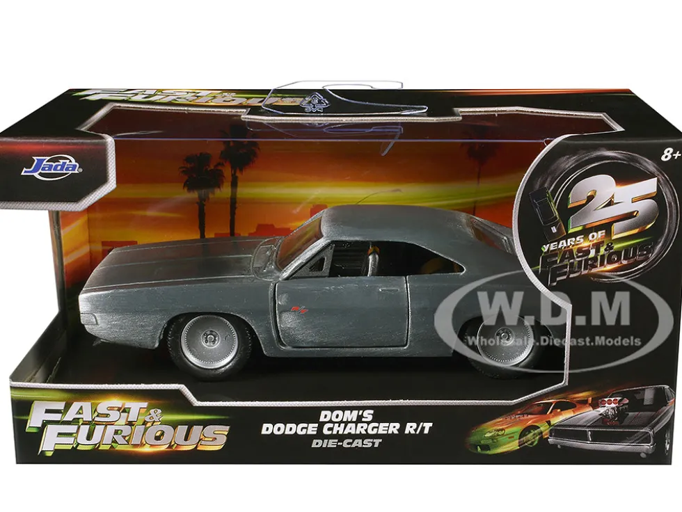 Dom's Dodge Charger R/T Bare Metal "Fast & Furious 7" Movie 1/32 Diecast Model Car Jada 97350
