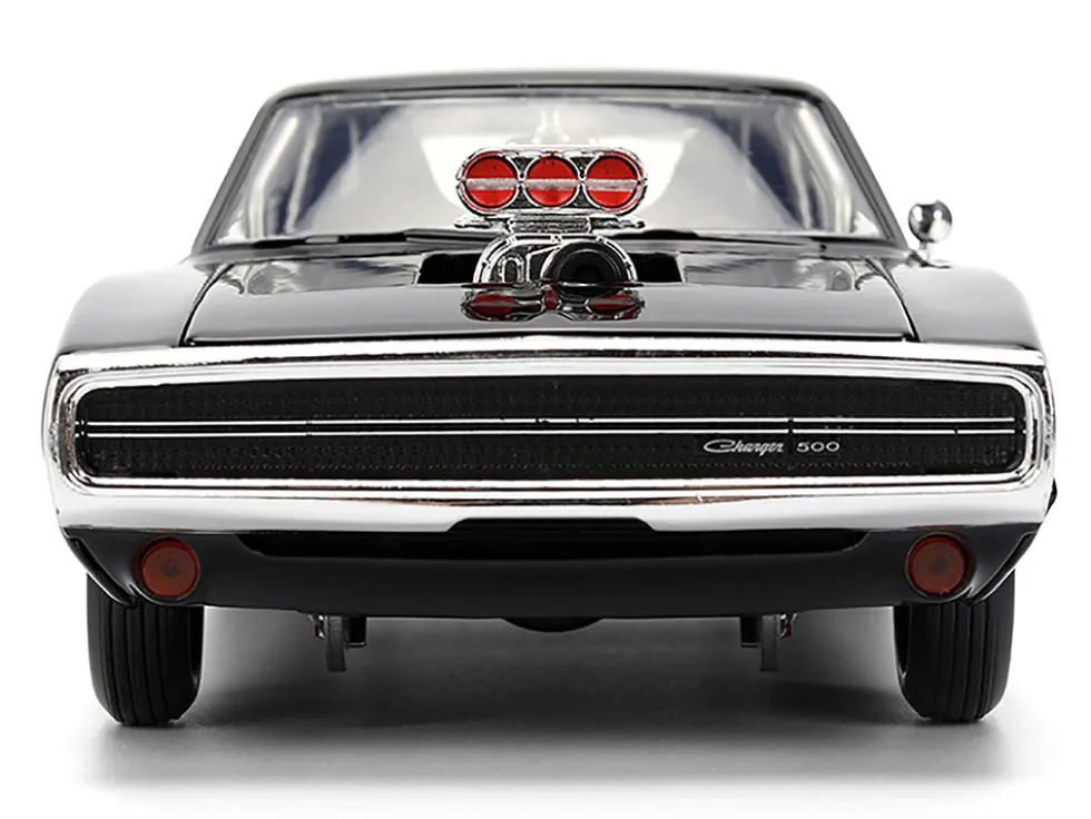 Dom's 1970 Dodge Charger R/T Black "F9" (2021) Movie "Fast & Furious" Series 1/24 Diecast Model Car by Jada
